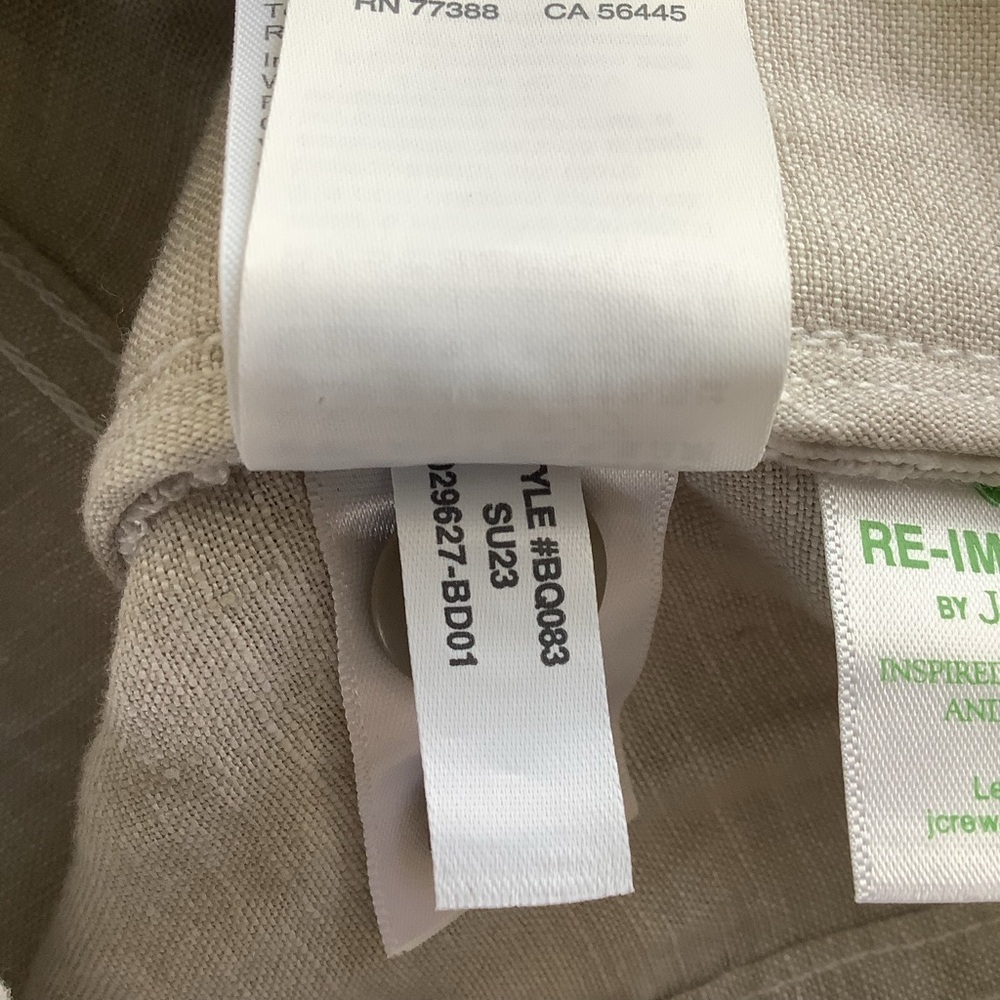 J. Crew Men's Beach Pant in Linen Medium - Picture 4 of 11